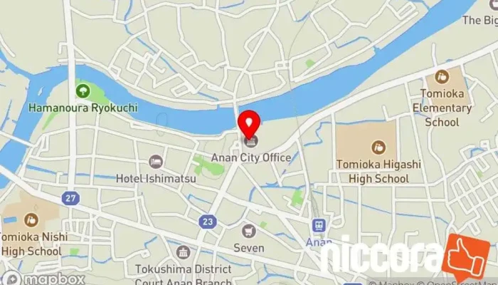 の地図 阿南市  で 阿南市