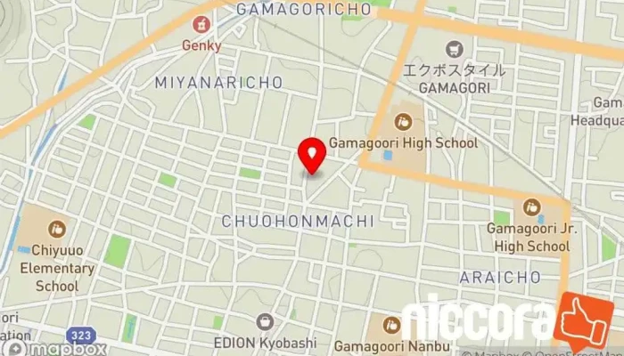 の地図 愛知ビジネスコンサルティング 企業のオフィス で 蒲郡市