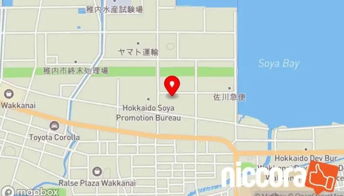 の地図 北辰建設コンサルタント(株) 建築設計事務所 で 稚内市
