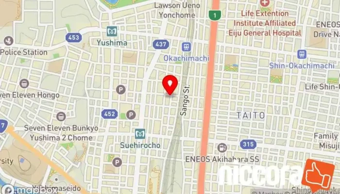 の地図 北進総業 IT コンサルタント で 台東区