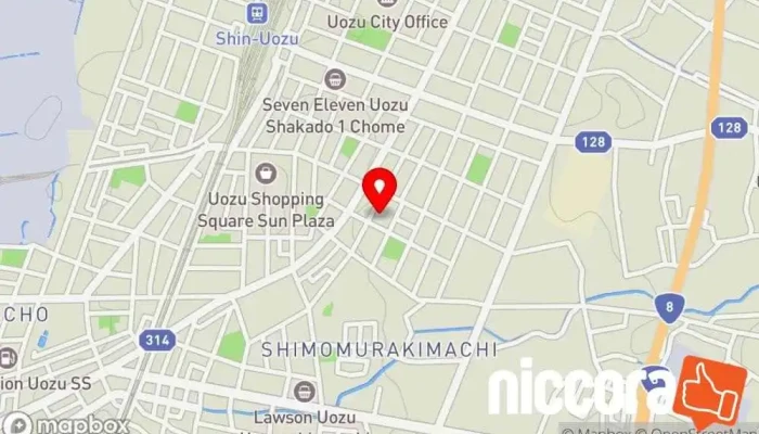の地図 北陸コンピュータービジネス ソフトウェア企業 で 魚津市