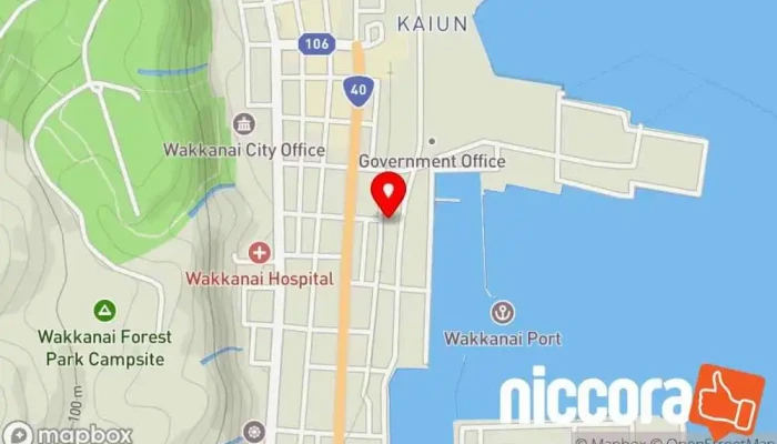 の地図 北裕建設コンサルタント㈱ 建築設計事務所 で 稚内市