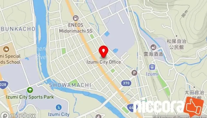 の地図 出水市  で 出水市