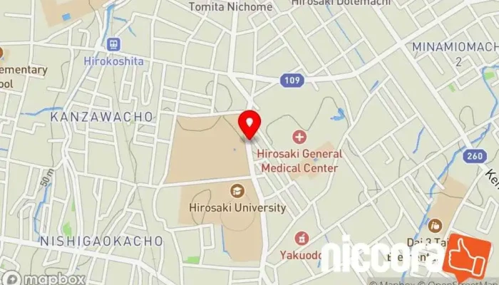 の地図 東北データーサービス パソコンショップ で 弘前市