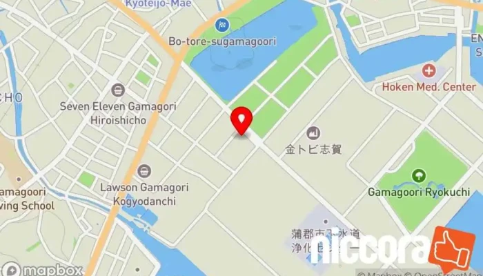 の地図 東京戸張 蒲郡支社 建設会社 で 蒲郡市