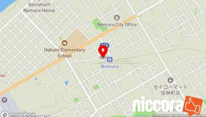 の地図 根室市観光インフォメーションセンター (根室市観光協会) 観光案内所 で 根室市