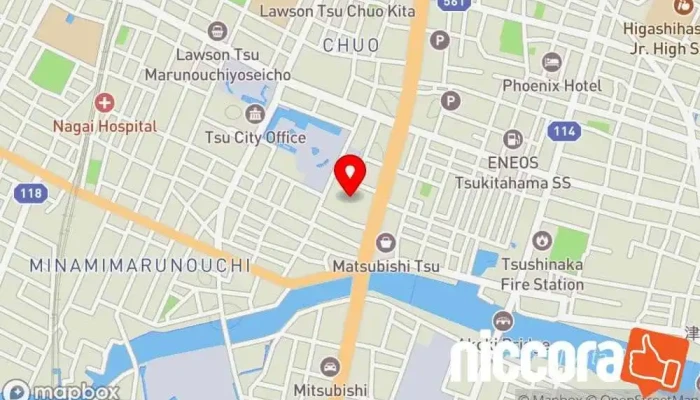 の地図 （公財）日本電信電話ユーザ協会 三重支部 協会/組織 で 津市