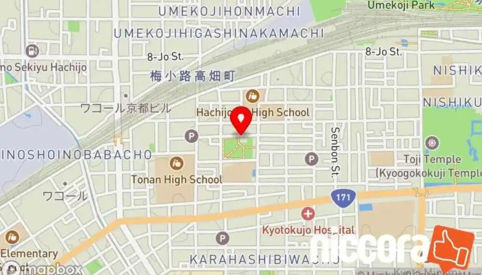 の地図 合同会社朝日システム ソフトウェア企業 で 京都市