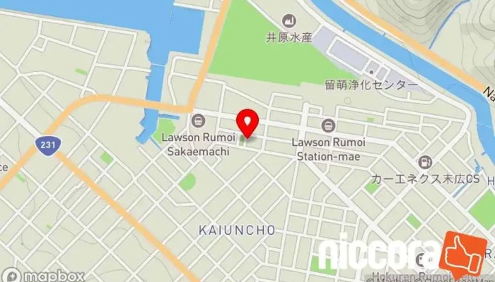 の地図 基幹相談支援センターうぇるデザイン コンサルタント で 留萌市