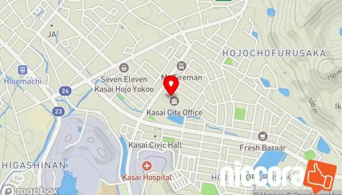 の地図 加西市  で 加西市