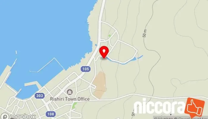 の地図 利尻町定住移住支援センターツギノバ コミュニティ センター で 利尻町