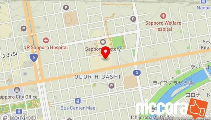 の地図 内田洋行 ITソリューションズ 札幌オフィス ソフトウェア企業 で 札幌市