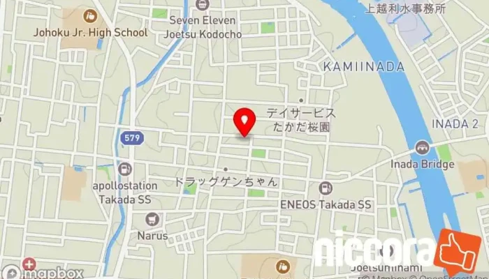 の地図 起業・会社設立代行ミカタのスタートアップ会計＋ 上越支店 税理士 で 上越市