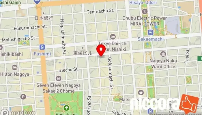 の地図 人間の尊厳のための組織へ 協会/組織 で 名古屋市