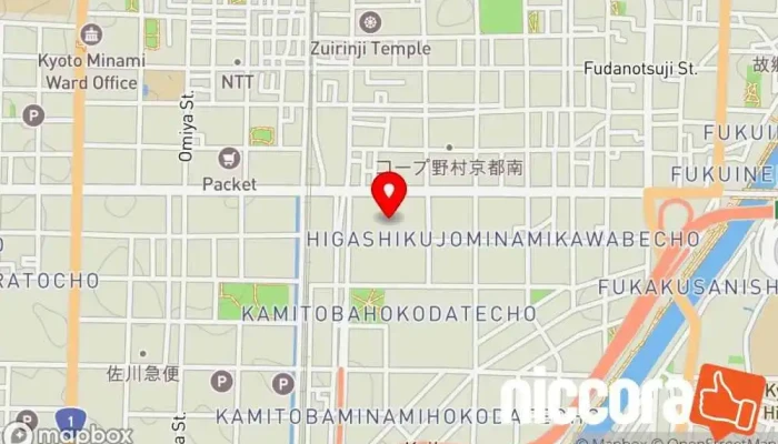 の地図 任天堂株式会社 本社開発棟 企業のオフィス で 京都市