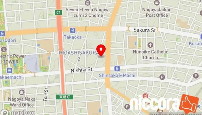 の地図 日本工営都市空間（株） 本社 コンサルタント, エンジニアリング コンサルタント で 名古屋市