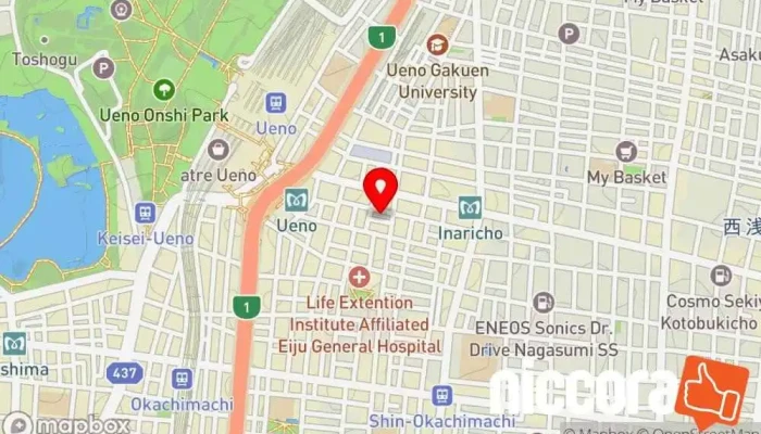 の地図 日本情報システム・コンサルタント協会 IT コンサルタント で 台東区
