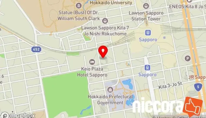 の地図 日本事務器㈱ 北海道支社 コンピューター サポート、サービス, IT コンサルタント で 札幌市