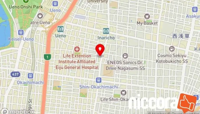 の地図 日本クラウド㈱ IT コンサルタント, ソフトウェア企業 で 台東区