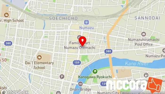の地図 日本テクノ（株） 沼津営業所 電力会社 で 沼津市