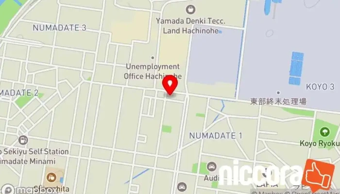 の地図 日研トータルソーシング株式会社 八戸事務所 人材派遣業, 職業紹介所 で 八戸市