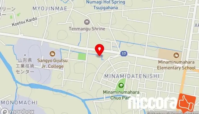 の地図 山形転職 職業紹介所, 人事コンサルティング, リクルート業者 で 山形市