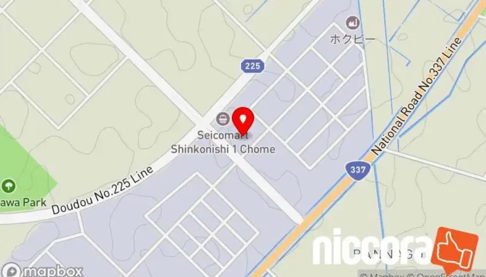 の地図 石狩開発㈱ 不動産開発業者 で 石狩市
