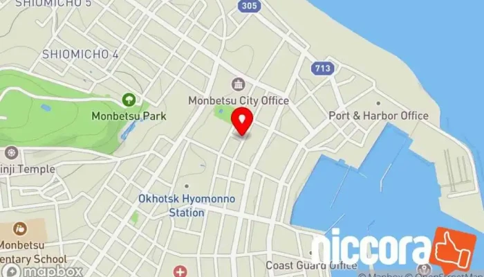 の地図 紋別コンピュータシステム ソフトウェア企業 で 紋別市