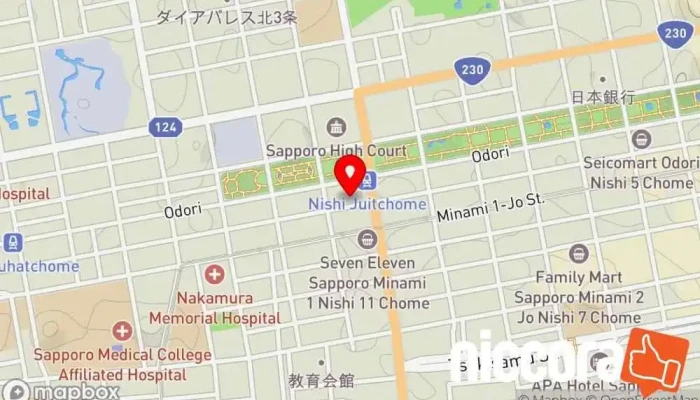 の地図 行政書士法人ドラゴンオフィス 行政書士 で 札幌市