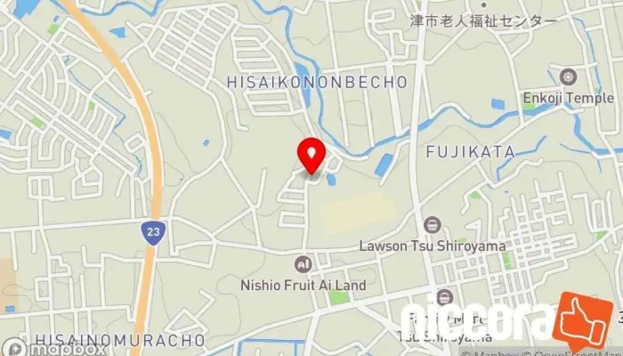 の地図 （有）アイエヌシーエス 保険代理店 で 津市