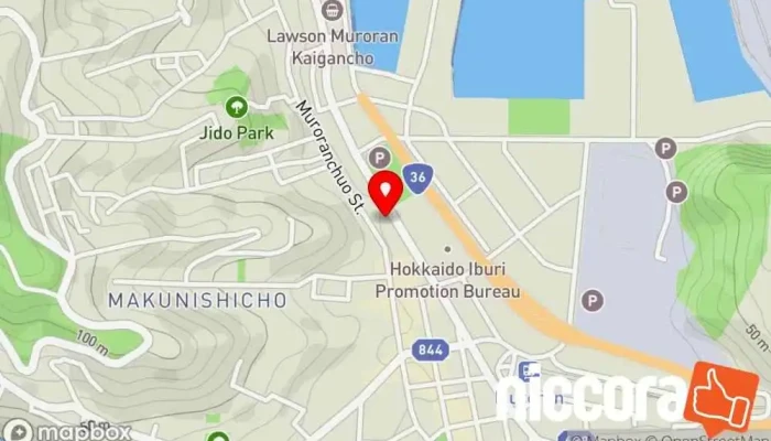の地図 ㈲テレマック パソコンショップ で 室蘭市