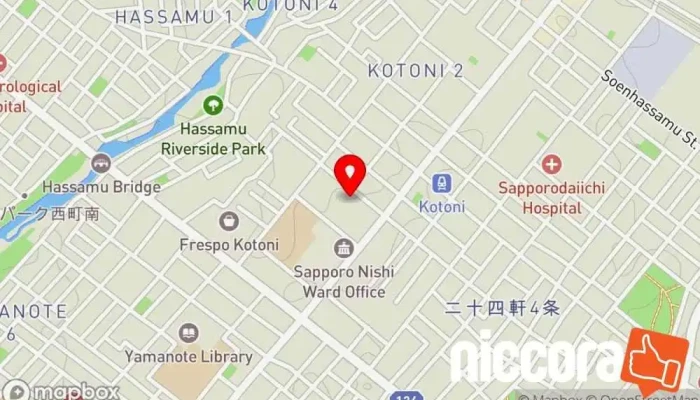 の地図 ㈲テックワークス ソフトウェア企業, IT コンサルタント で 札幌市