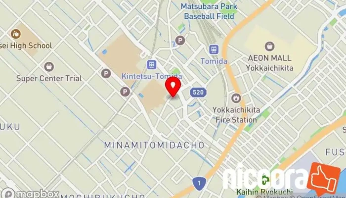 の地図 （有）トロン情報サービス 企業経営コンサルタント, 会計, パソコンショップ, 電子機器製造業者, 税理士 で 四日市市