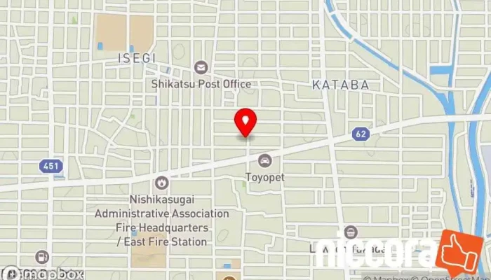 の地図 （有）ジャパンクリエイター ハウス クリーニング業 で 北名古屋市