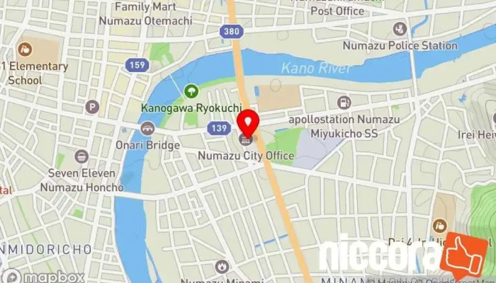 の地図 沼津市政策企画課・移住定住相談室 市役所・区役所 で 沼津市