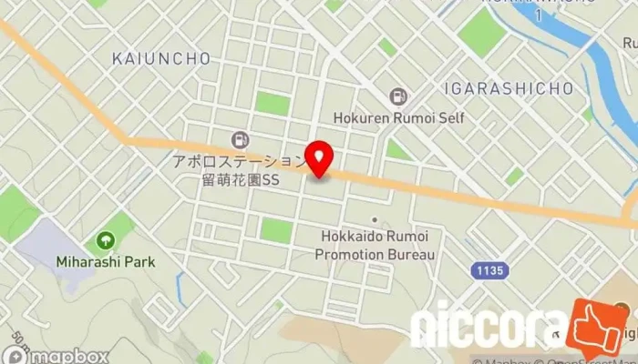 の地図 ㈱北建コンサルタント 測量士 で 留萌市