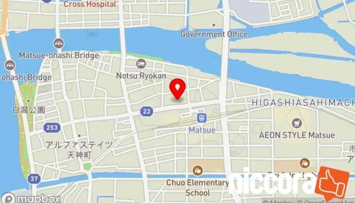 の地図 （株）帝国データバンク 松江支店 企業のオフィス で 松江市