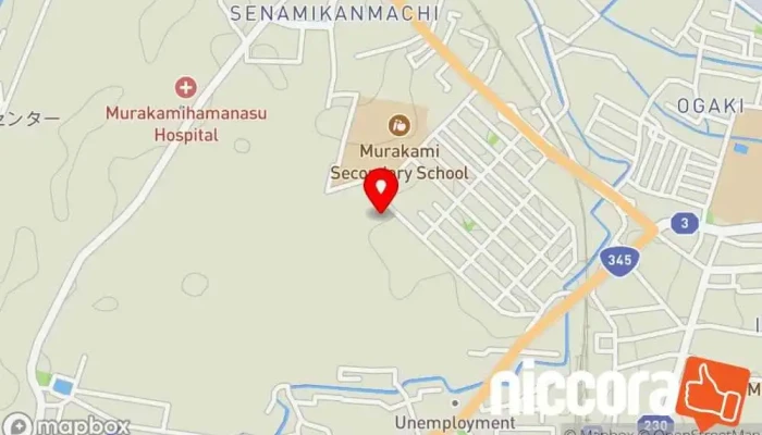の地図 （株）都計村上事務所 企業のオフィス で 村上市