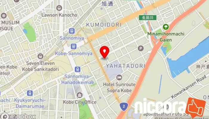 の地図 （株）六甲商会 神戸支店/本社 オフィス機器レンタル業, 容器入り飲料水製造業者, 印刷業者, コンピュータ ソフトウェア専門店, コンピューター サポート、サービス, コピーショップ, オフィス家具店, 事務用品店, セキュリティー システム販売業者, ウェブ デザイナー で 神戸市
