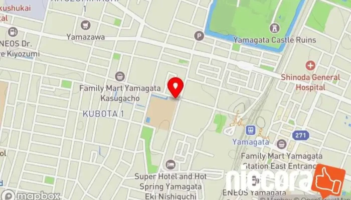 の地図 （株）情報技術サービス ソフトウェア企業 で 山形市
