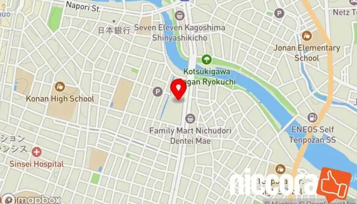 の地図 株式会社富士通鹿児島インフォネット 企業のオフィス で 鹿児島市