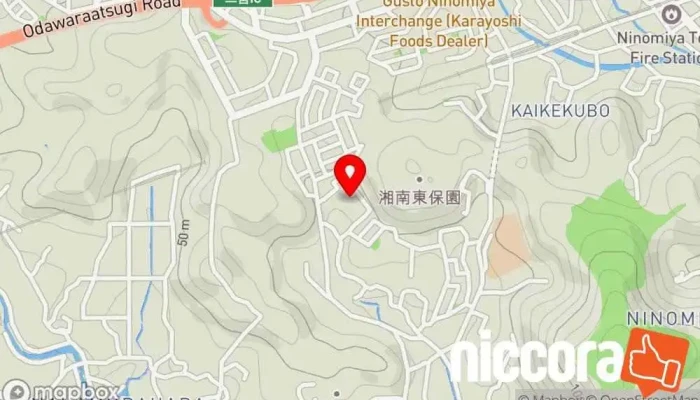 の地図 株式会社 建築物語 リフォーム業, 建築設計, 建築会社 で 二宮町