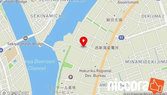 の地図 株式会社日本海コンサルタント 新潟支店 企業のオフィス で 新潟市