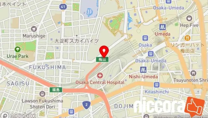 の地図 株式会社日本修身経営 企業経営コンサルタント, IT コンサルタント, 金融コンサルタント で 大阪市