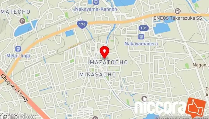の地図 株式会社三宝商事（デジトラ） ソフトウェア企業, 企業経営コンサルタント, コンピュータ ソフトウェア専門店 で 宝塚市
