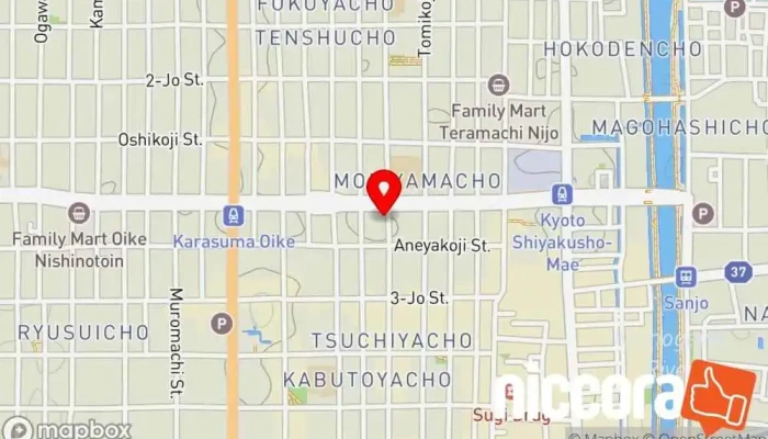 の地図 株式会社データベーステクノロジ ソフトウェア企業 で 京都市