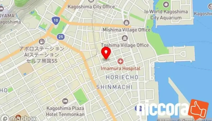 の地図 株式会社ヒイデル ソフトウェア企業 で 鹿児島市