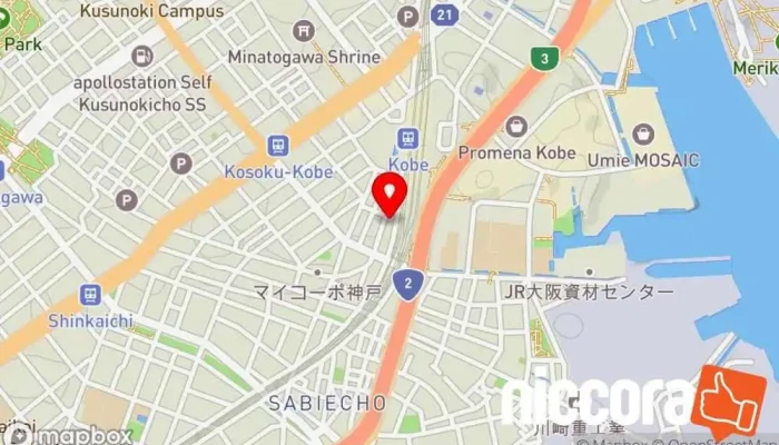 の地図 株式会社ヒューマンスピリッツ IT コンサルタント で 神戸市