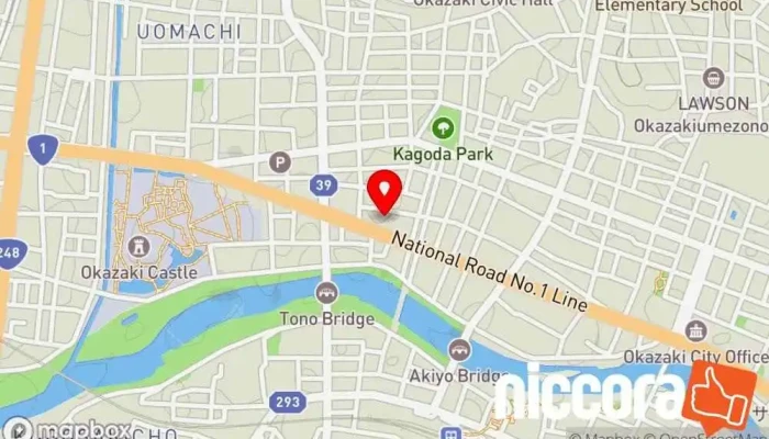 の地図 株式会社IAT エンジニアリング コンサルタント で 岡崎市