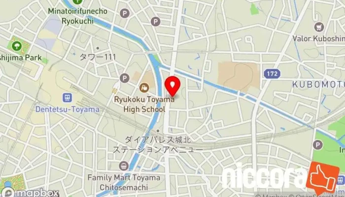 の地図 株式会社ネクストプラス 企業のオフィス で 富山市